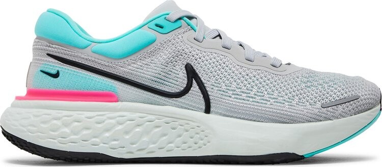 

Кроссовки Nike ZoomX Invincible Run Flyknit 'Grey Fog Dynamic Turquoise', серый