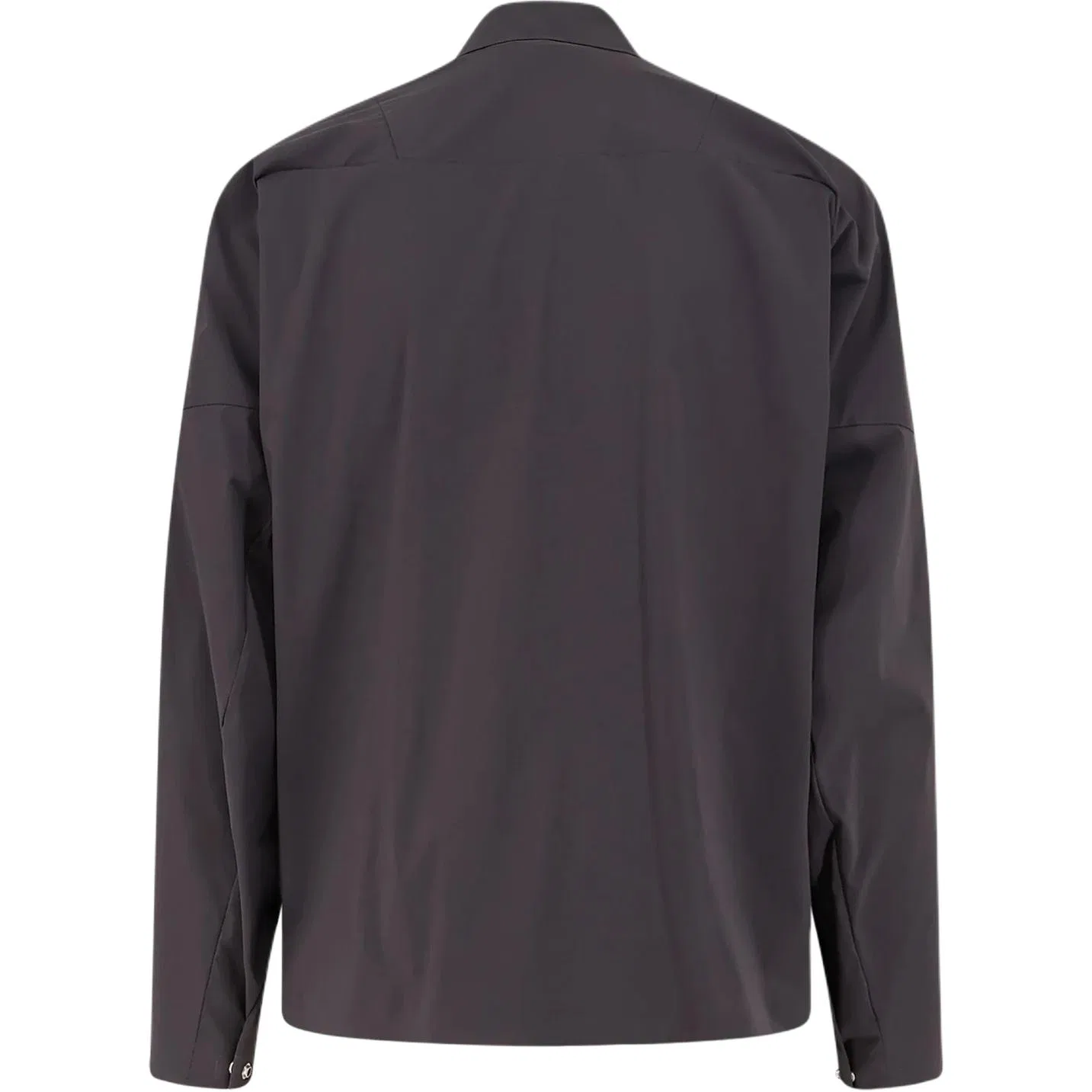 Мужская рубашка с вышитым логотипом Stone Island, Charcoal Gray — фото 3