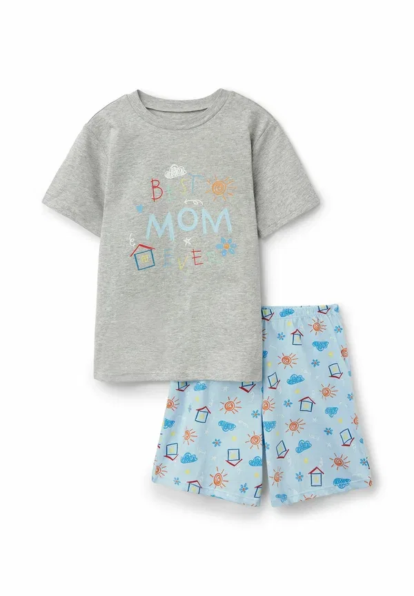 Пижамный комплект из хлопка Best mom unisex, Tezenis, серый