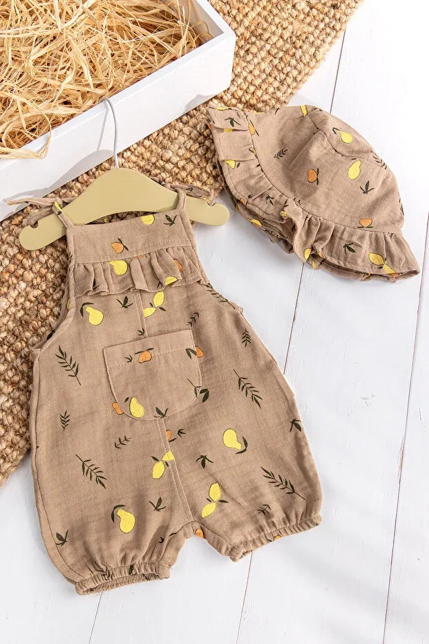 Детский комбинезон для девочек хлопковый Babymod, Brown