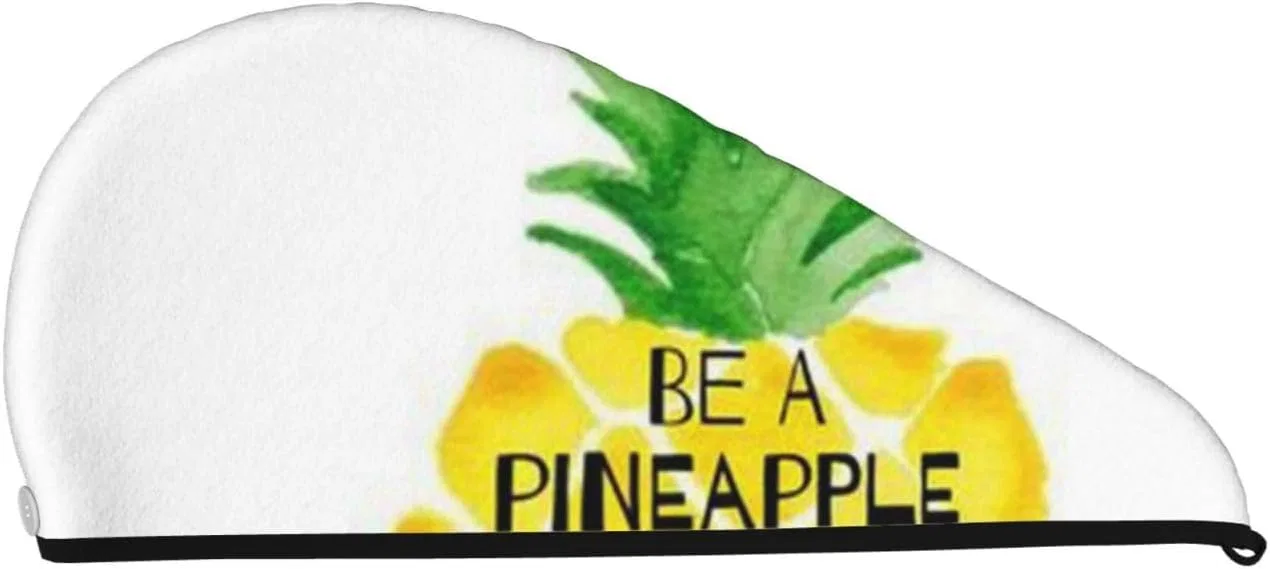 Шапочка для душа Xzeit Be a Pineapple, микрофибра, 64x26 см, Black