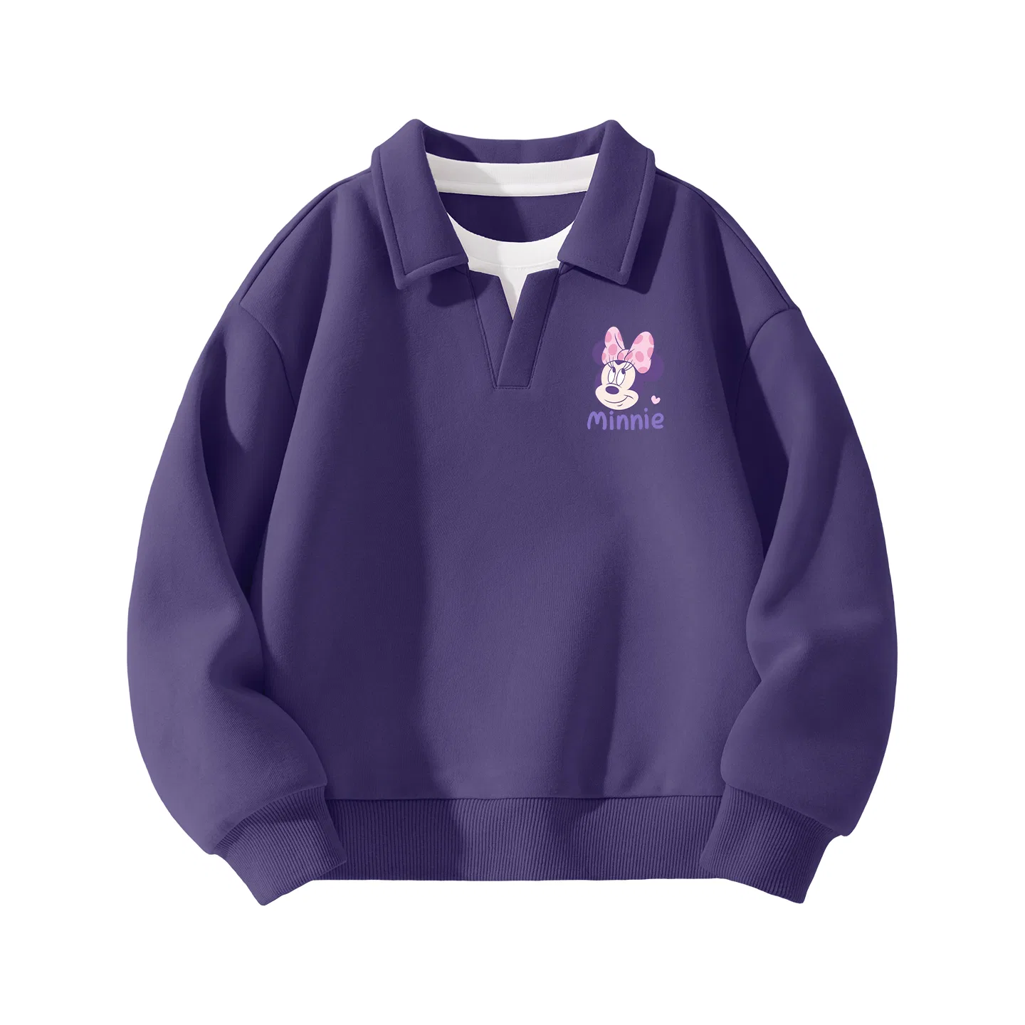 Детская толстовка с поло и воротником Diquanpi Nini Pulse Purple, Disney, Фиолетовый