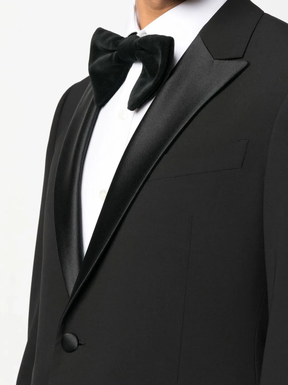 Пиджак с одинарной застежкой Emporio Armani, черный — фото 3