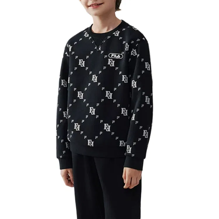 Детский свитшот с принтом FILA KIDS, All Over Print