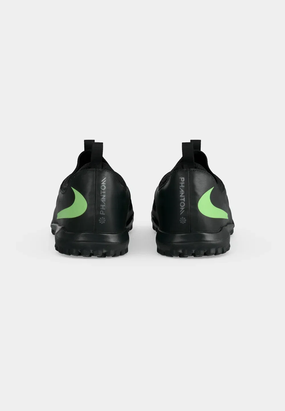 Футбольные бутсы Phantom 6 low academy tf unisex для искусственных газонов Nike Performance, Black/Illusion Green — фото 4