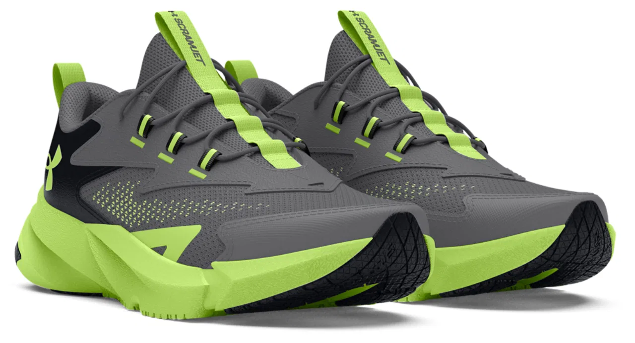 Кроссовки для мальчиков Scramjet 6 AL Under Armour, цвет Morph Green/Black/Titan Grey — фото 3
