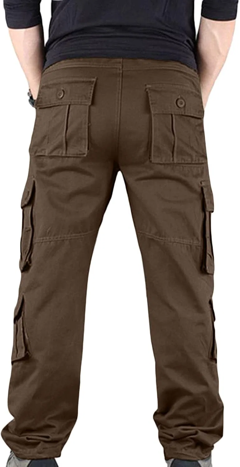 Мужские тактические карго-брюки, Slim Fit, кофейный — фото 3
