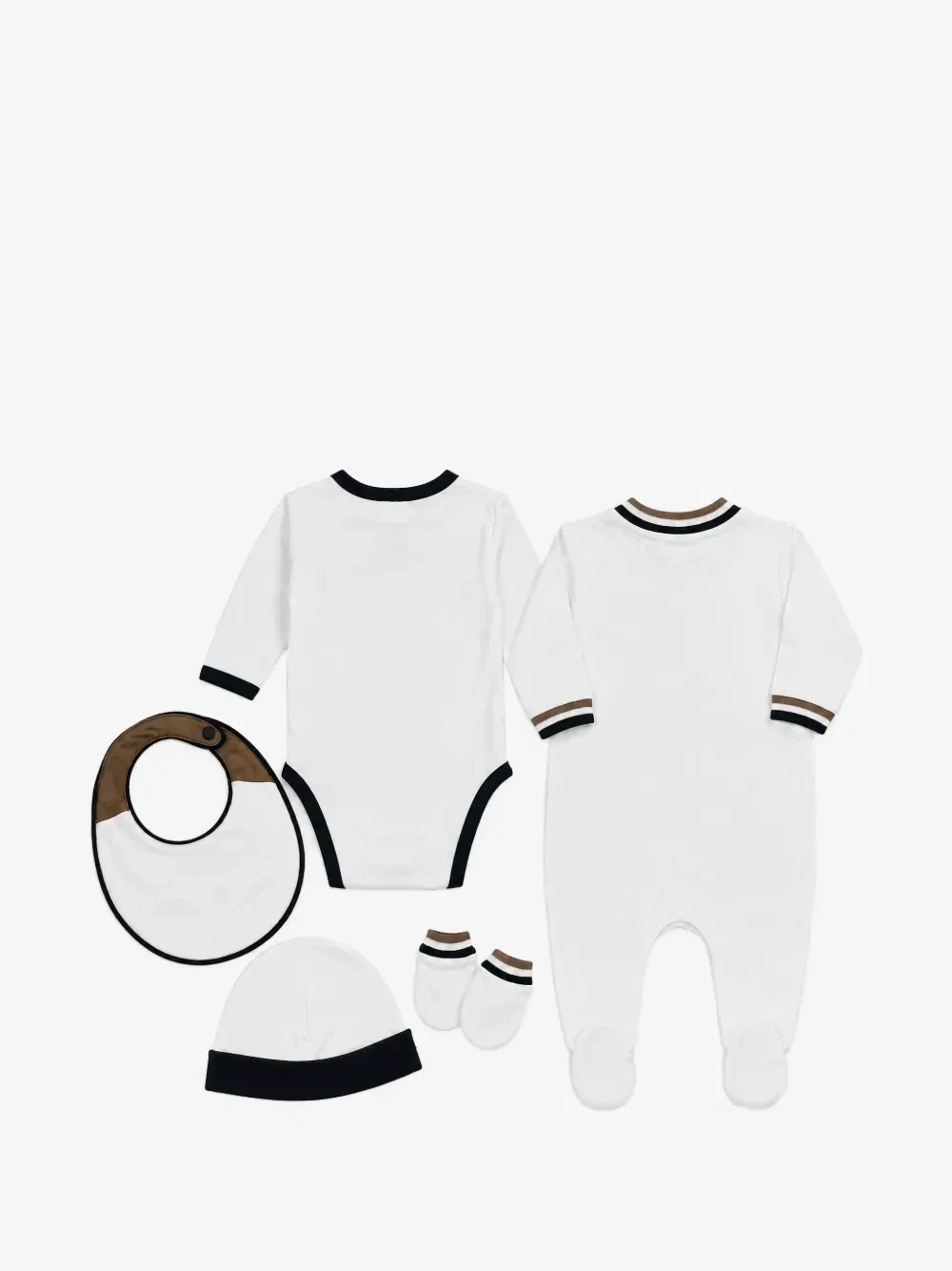 Пижама с логотипом комплект из пяти штук BOSS Kidswear, белый — фото 2