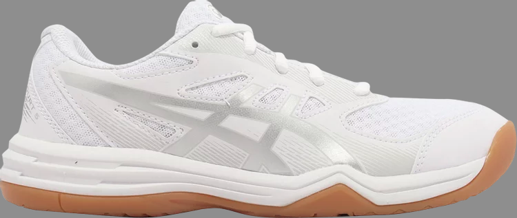 Кроссовки upcourt 5 gs 'white pure silver' Asics, белый - фото