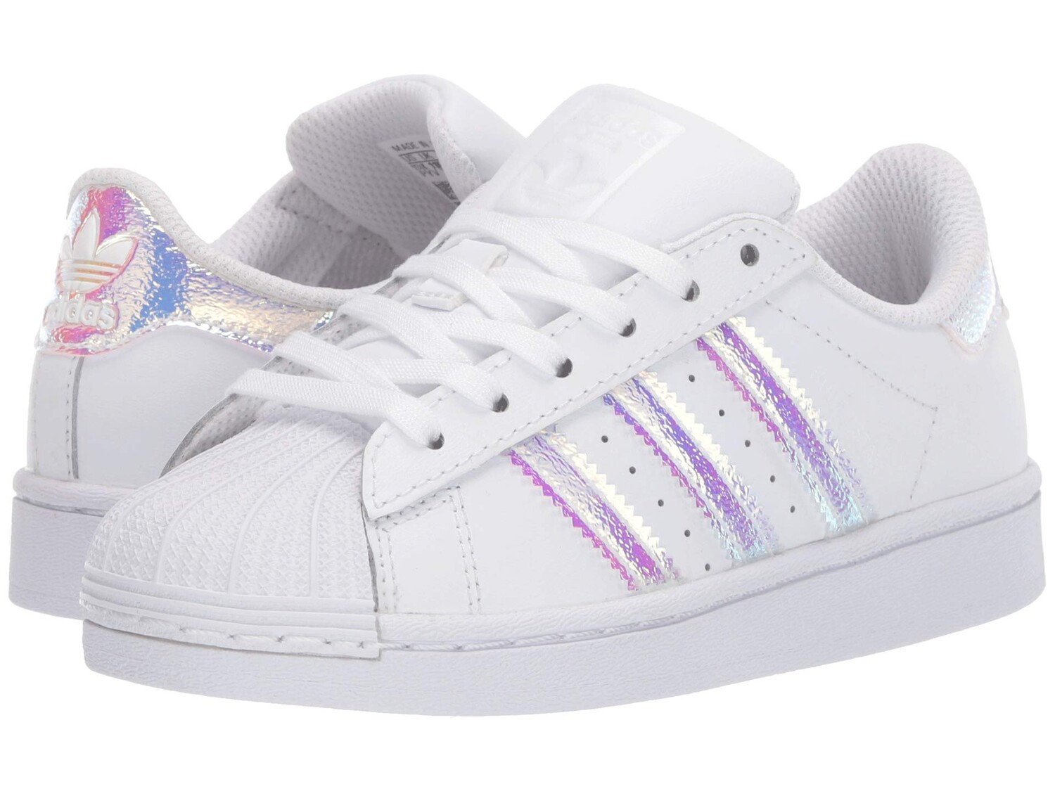 

Кроссовки для малышей Adidas Originals Superstar, белый/серебристый