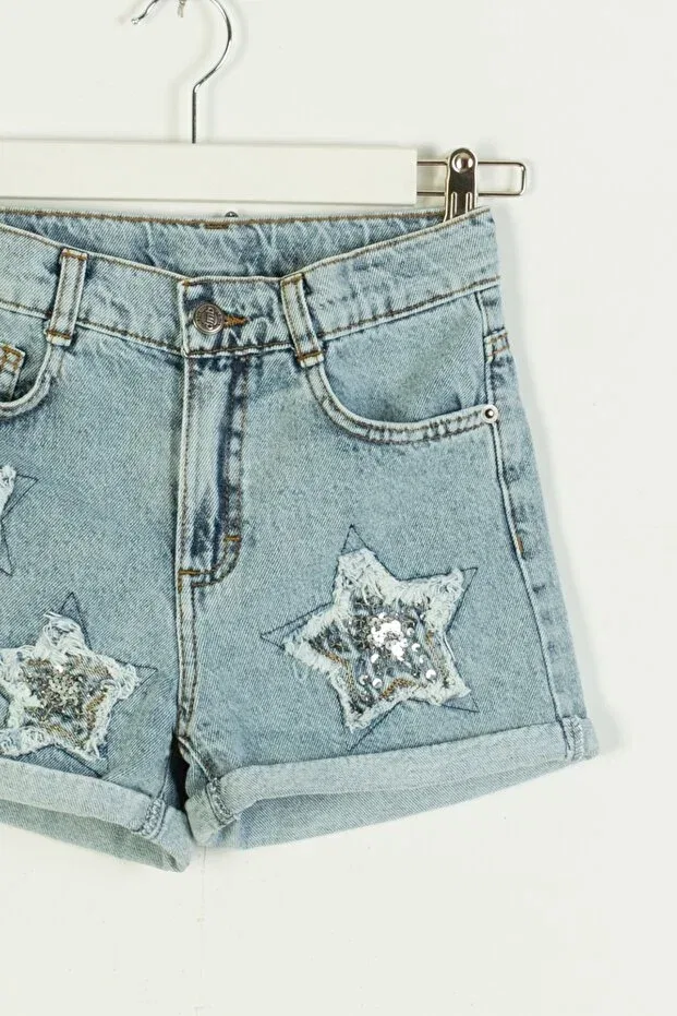 Детские шорты для девочек с вышивкой Dmb Boys & Girls, Blue — фото 2