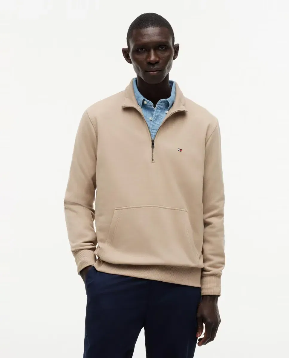 Мужская свитшот с полузастежкой-молнией Tommy Hilfiger, Beige