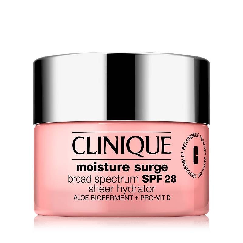 Крем для лица SPF28 CLINIQUE Увлажняющий Surge Sheer, розовый — фото 2