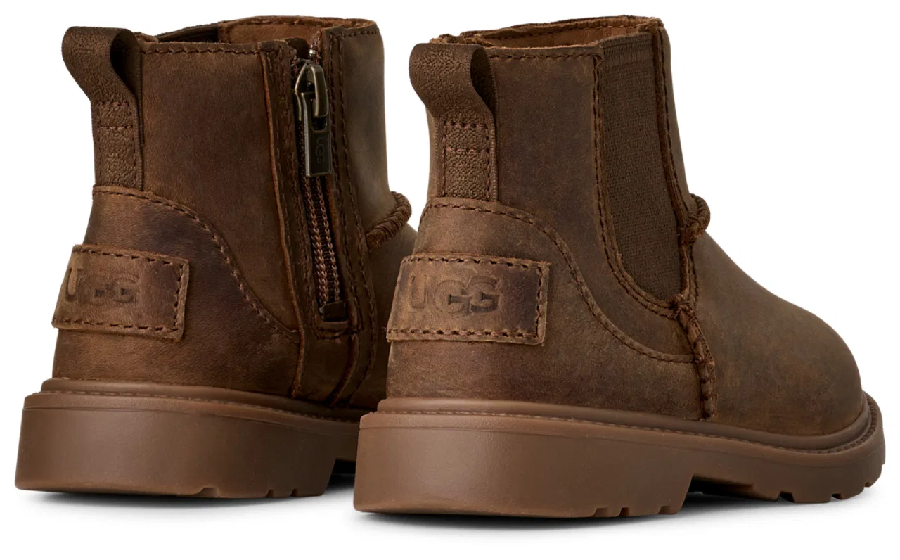 Детские ботинки для девочек с водонепроницаемым верхом Perry Weather Chelsea UGG, Walnut — фото 3
