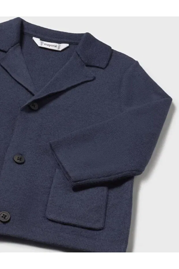 Детский жакет для девочек хлопковый Orme Mayoral, Navy Blue — фото 3