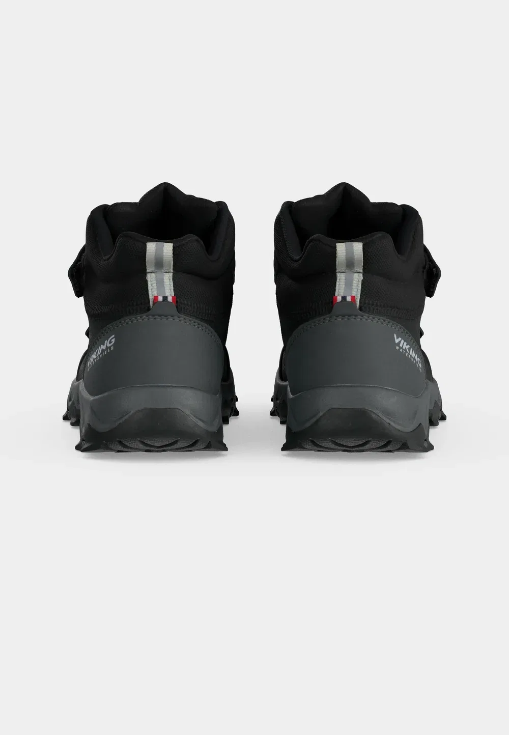 Кроссовки Track mid wp унисекс - высокие кроссовки Viking, Charcoal/Black — фото 4