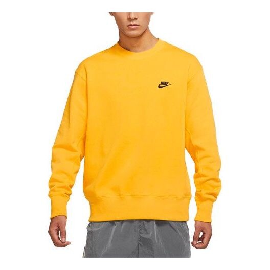 

Толстовка Men's Nike Sportswear Logo Casual Sports Round Neck Pullover Yellow, желтый