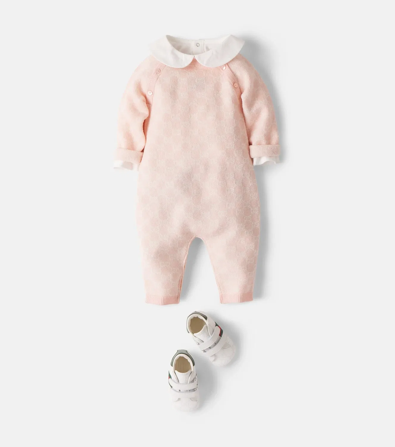 Комбинезон шерстяной Gucci Kids, розовый — фото 2