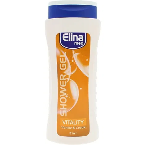 Гель для душа 2-в-1 с ароматом ванили и кокоса, 300 мл, Elina med