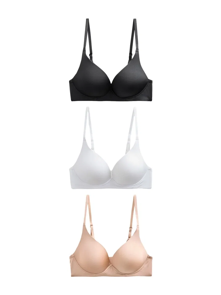 Бюстгальтер Next T-shirt Bra 'Ultimate Comfort' в бежевом, черном и белом цветах