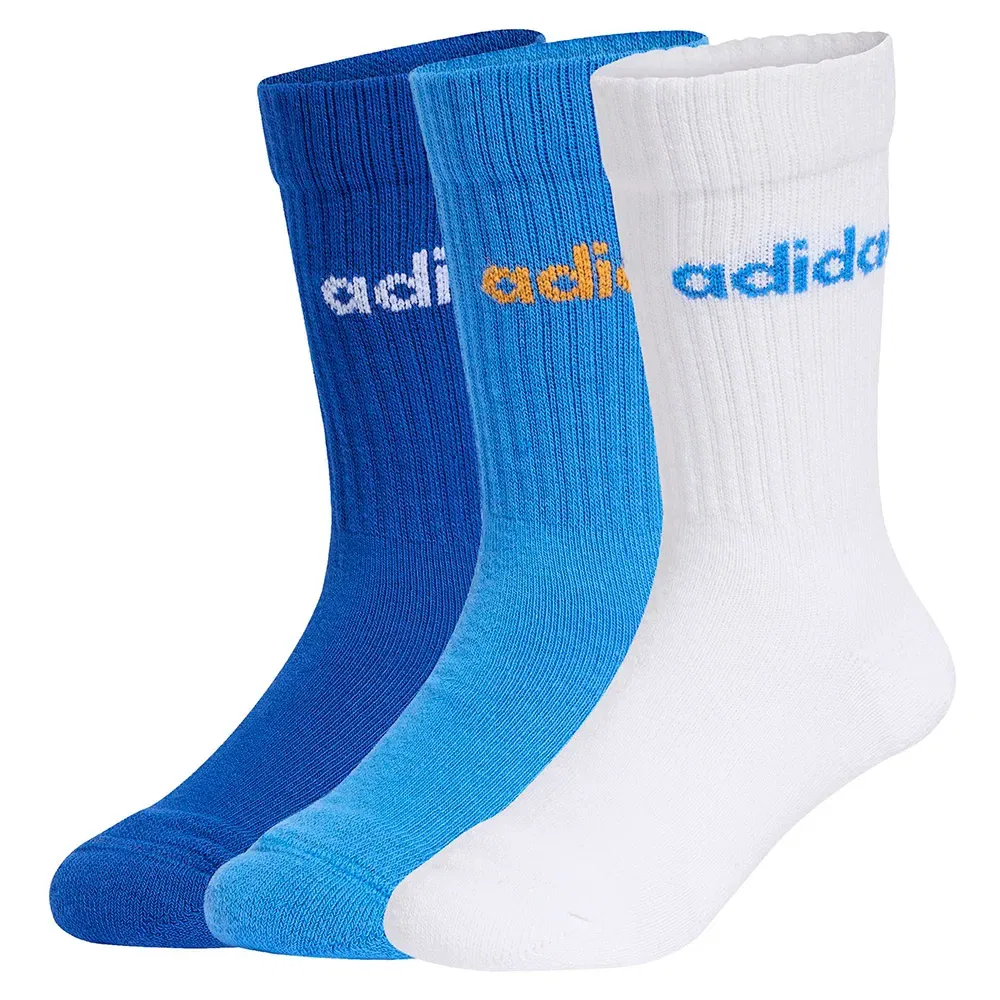 Носки Adidas Linear crew 3 штуки, белый