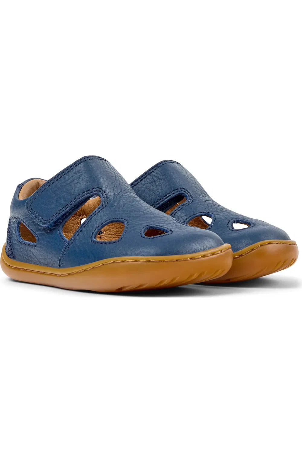 Сандалии детские Camper Peu Cami, с открытым носком, натуральная кожа, Light/Pastel Blue