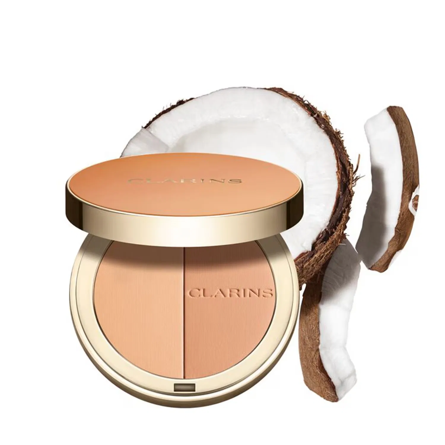 Компактная пудра для лица с эффектом загара 10 г, 01 Light, CLARINS, Light — фото 4