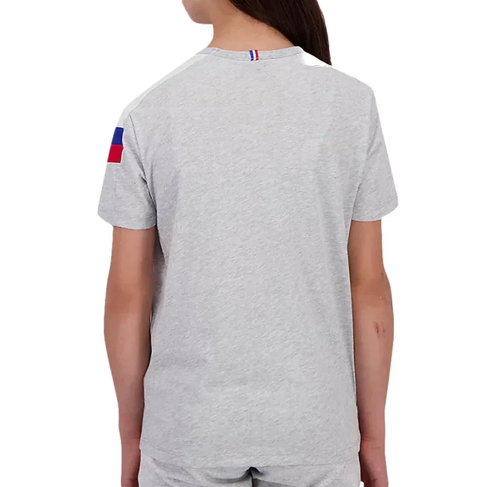 Детская футболка для девочек с принтом N°1 Chine Le Coq Sportif, Grau Hellgrau — фото 3