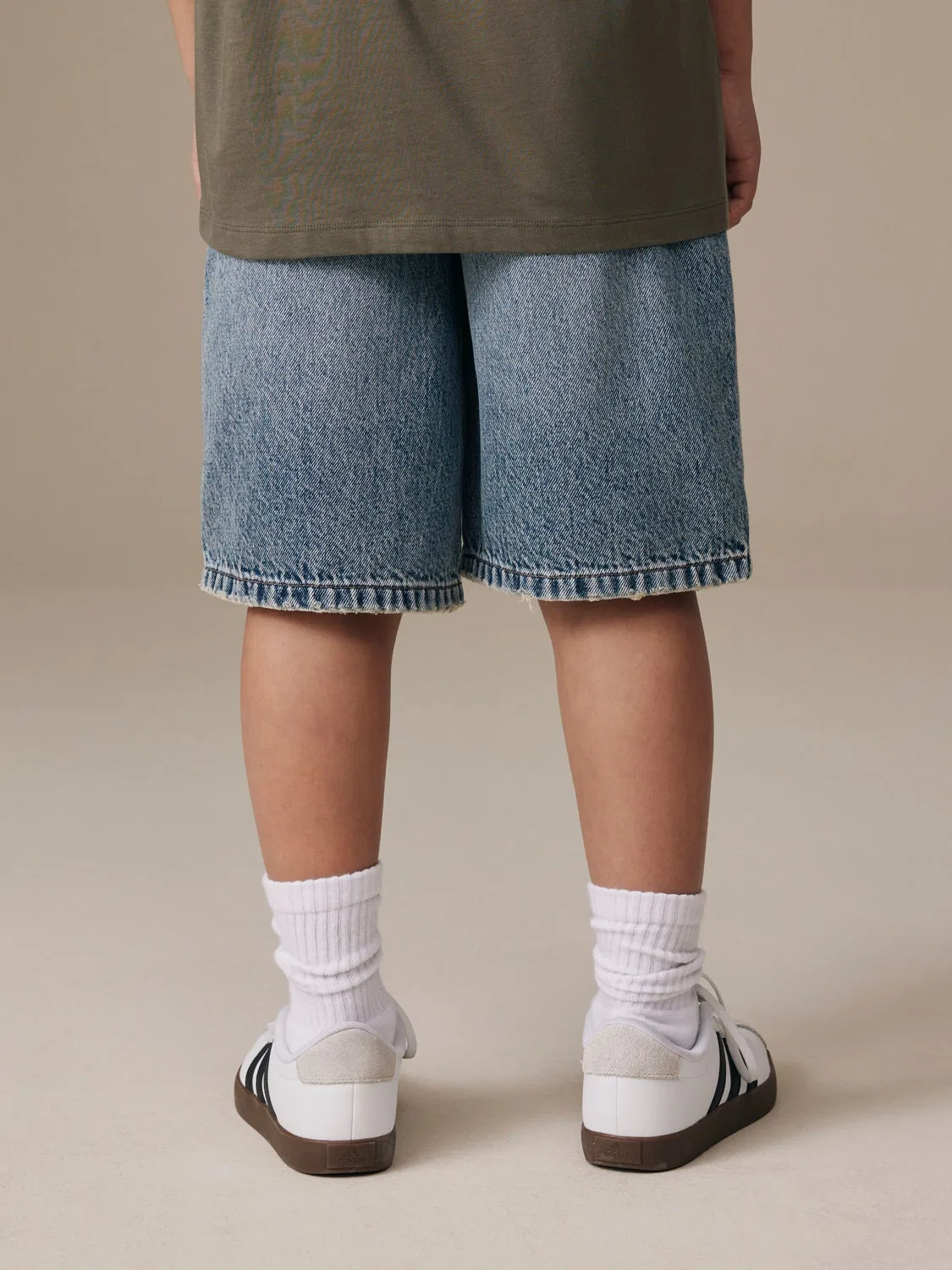 Шорты джинсовые Mid Blue Denim Jort Next, средний синий — фото 3