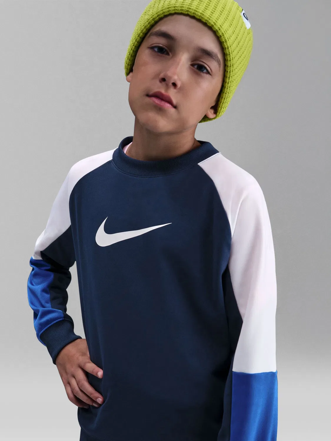 Спортивный костюм Dri-FIT, модель Crew Nike, Midnight Navy — фото 4