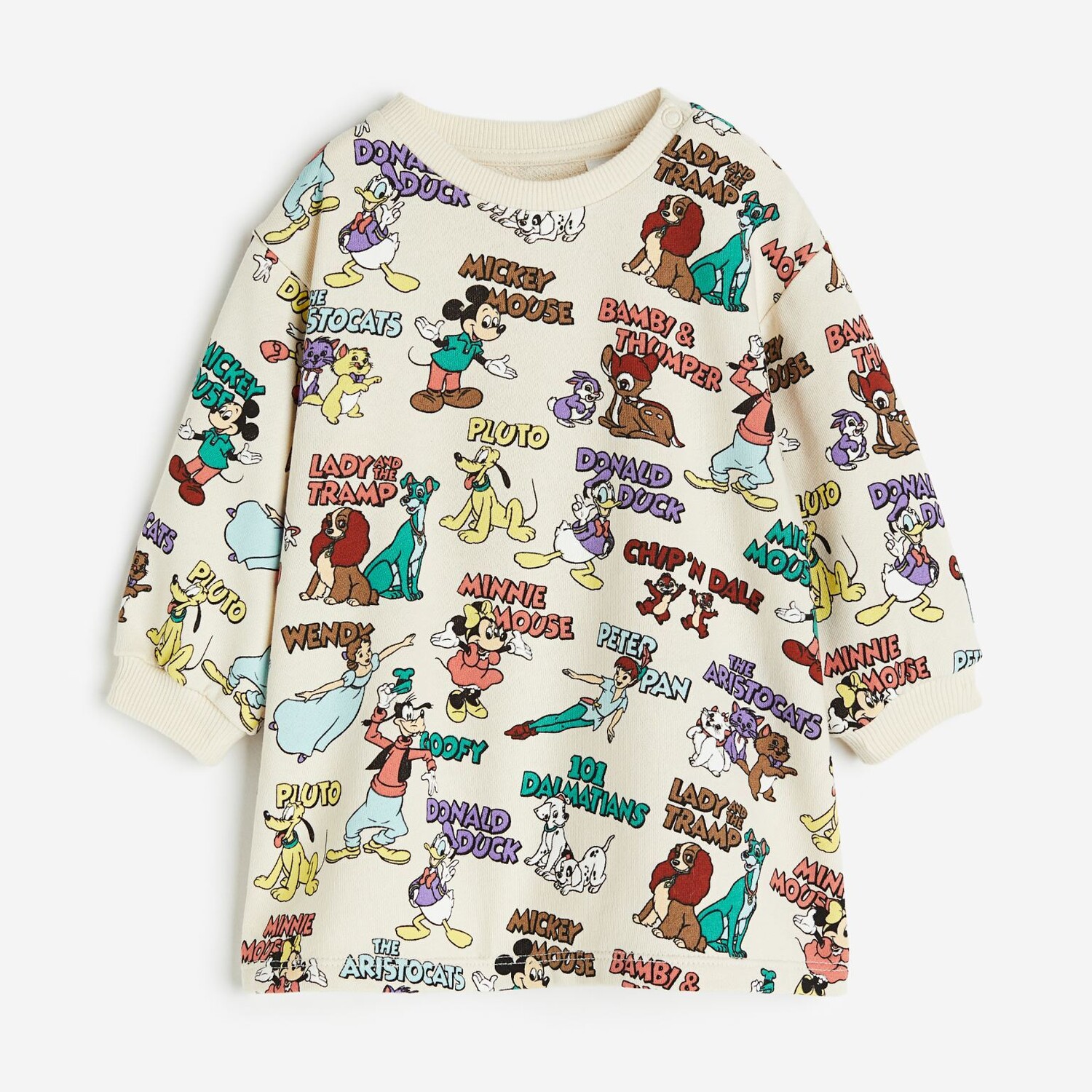

Платье H&M Disney100 Patterned Sweatshirt, мультиколор
