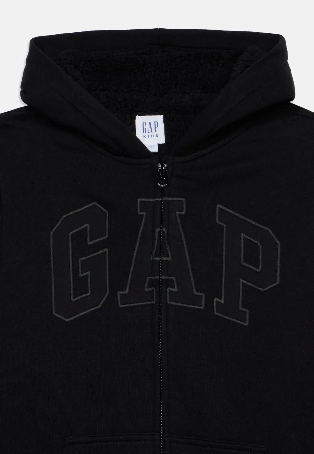 Логотип - толстовка на молнии Gap, Black — фото 4