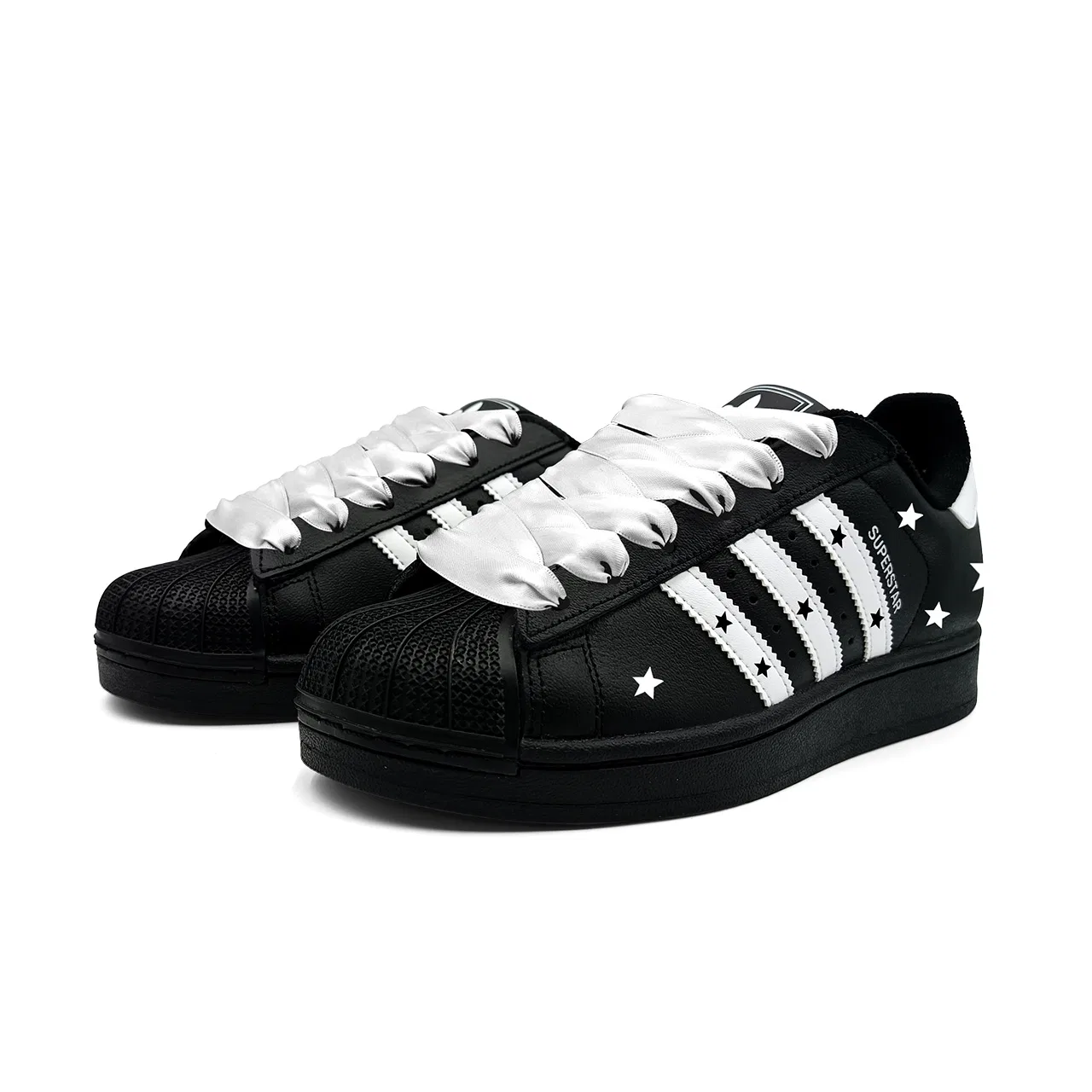 Детские кеды для скейтбординга Superstar 2, Adidas Originals, Black White — фото 4