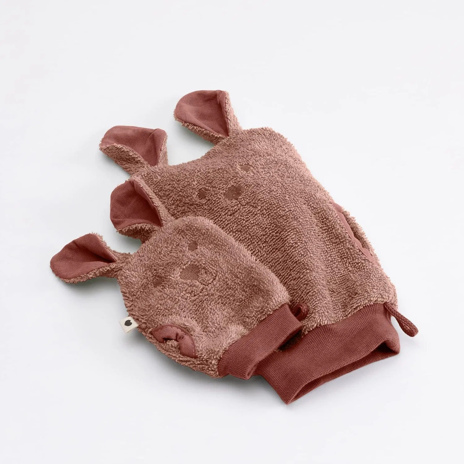 Варежки для ванны из органического хлопка, BIBS, набор из 2 штук, Woodchuck — фото 2