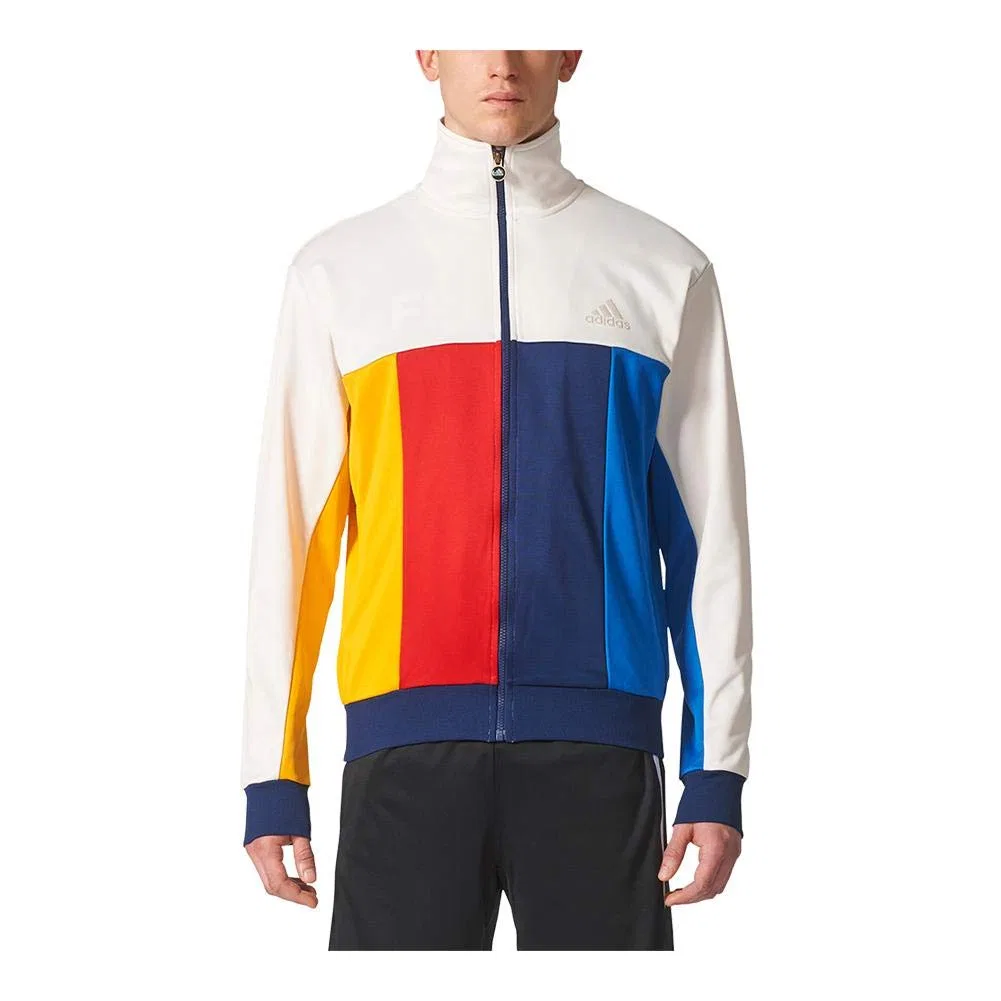 Мужская куртка с принтом Adidas, White — фото 3