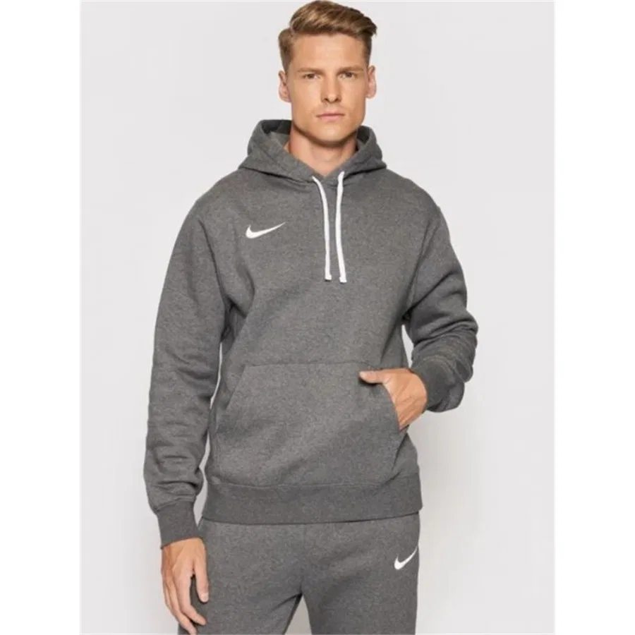 Мужская худи с капюшоном из флиса Park Hoodie Nike, Серый