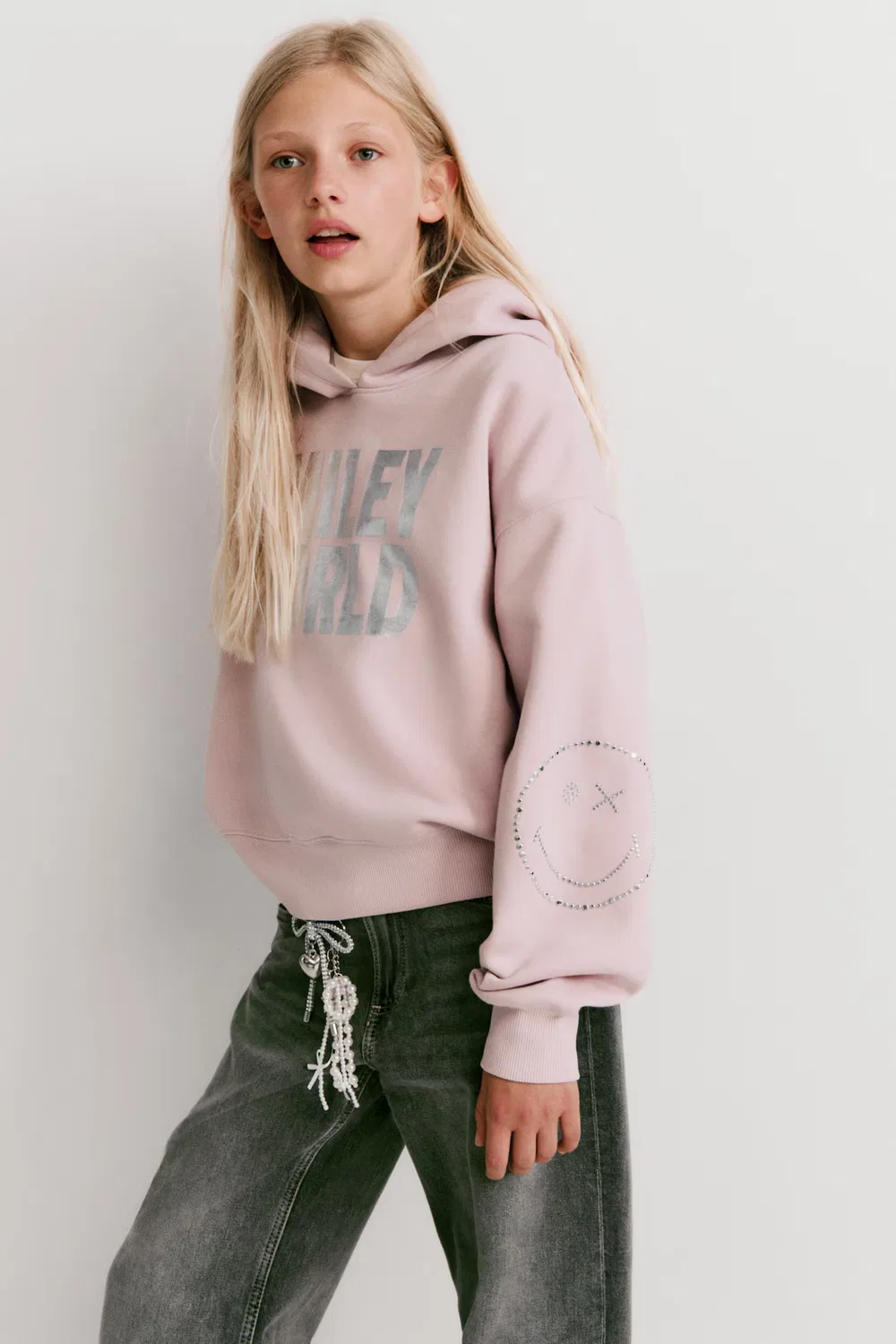 Худи с графическим принтом и мягкой внутренней подкладкой H&M, Helles Mattrosa/Smileyworld — фото 3