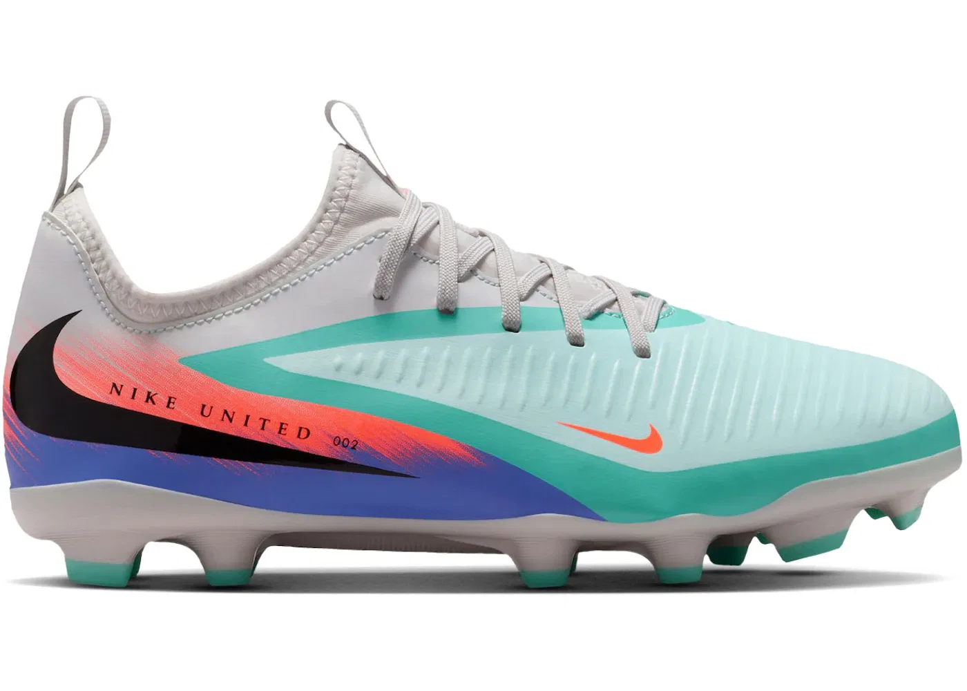 Детские бутсы Nike Phantom 6 Low Academy FG/MG, Pistachio Frost/Hyper Orange