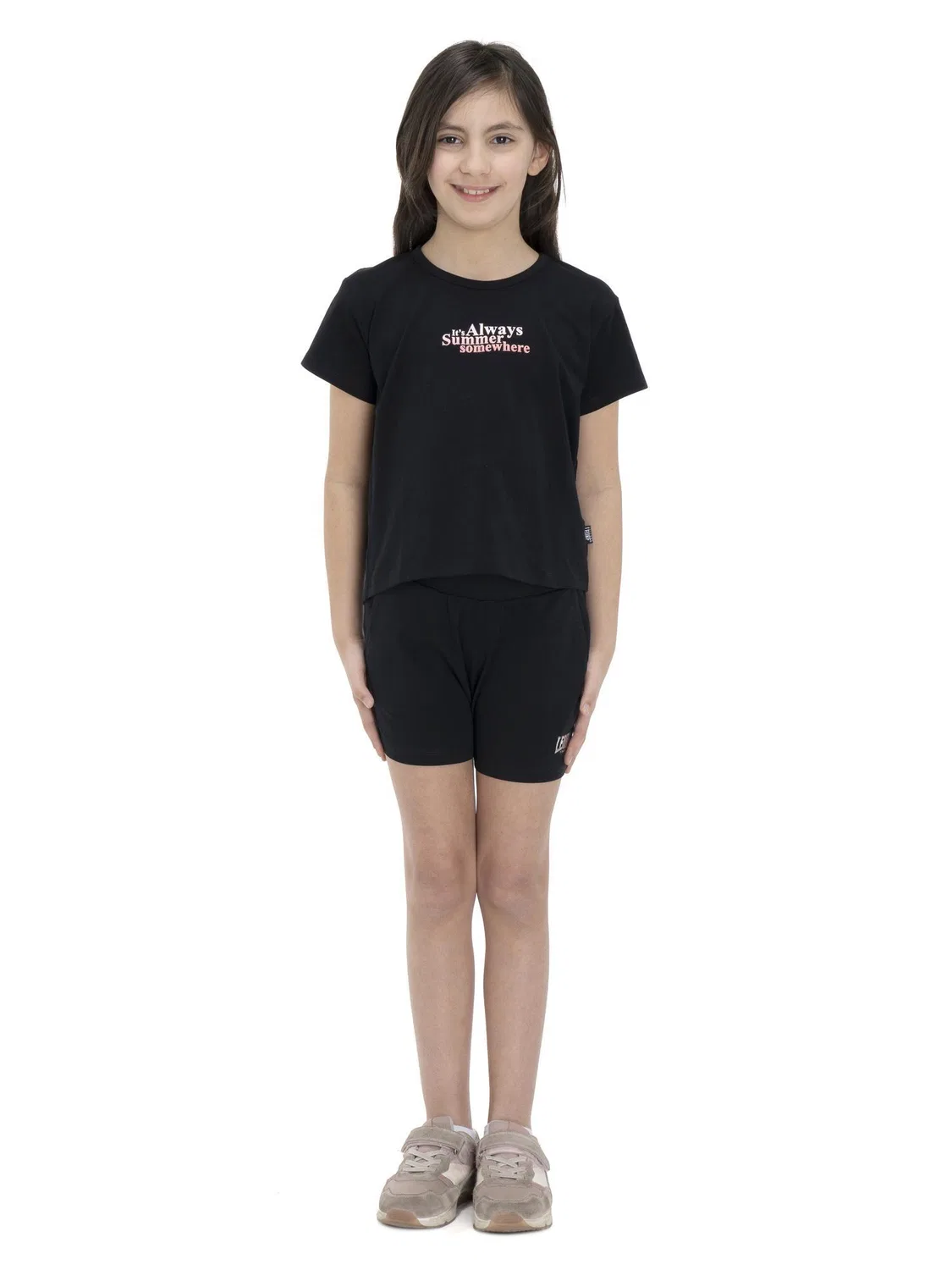 Детские шорты из хлопка Basic Leone 1947 Apparel, Schwarz — фото 3