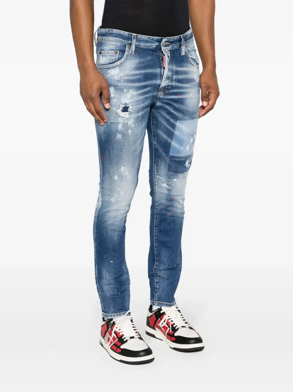 Джинсы узкие Dsquared2, цвет Indigo Blue — фото 3