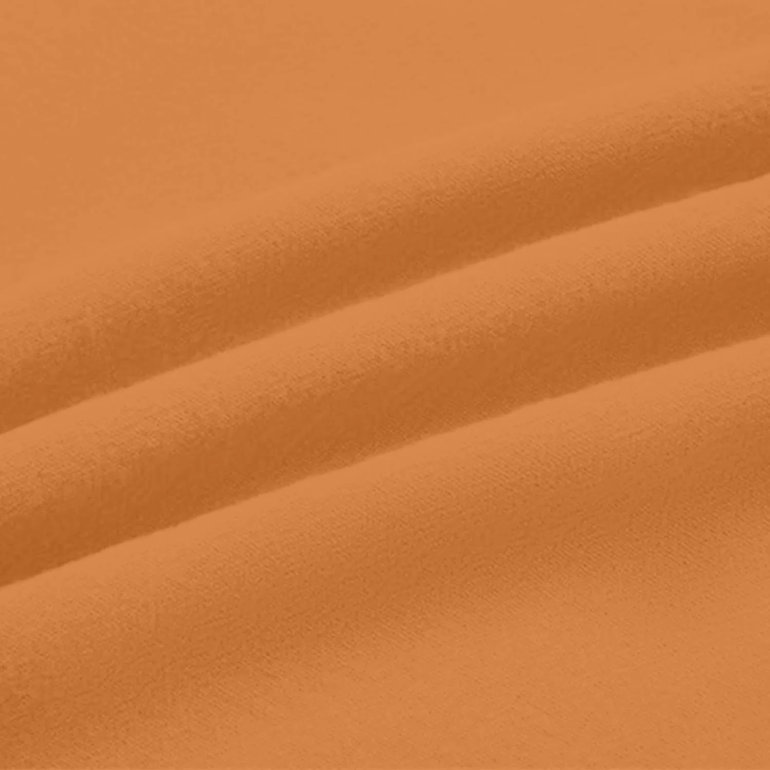 Женское хлопковое платье миди V-образным вырезом, Orange — фото 3