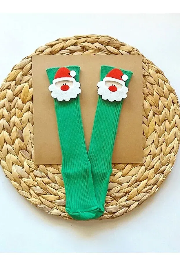 Детские носки для девочек с рисунком Asa Bebek Çocuk, Green