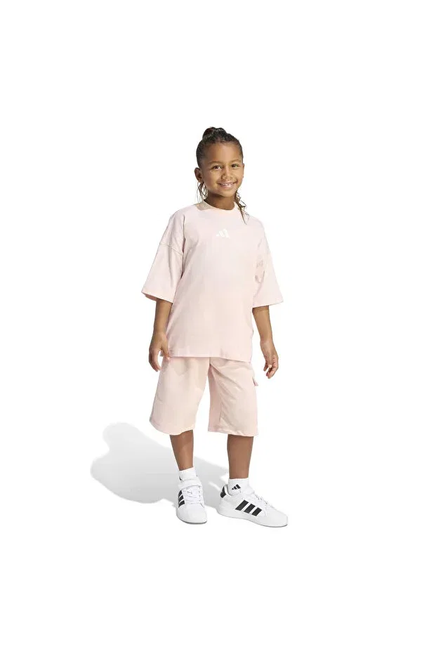 Детский спортивный комплект для девочек с принтом Tiro Nster Adidas, Pink