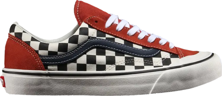 Кеды Vans Style 36 SF Two Tone Salt Wash, красный