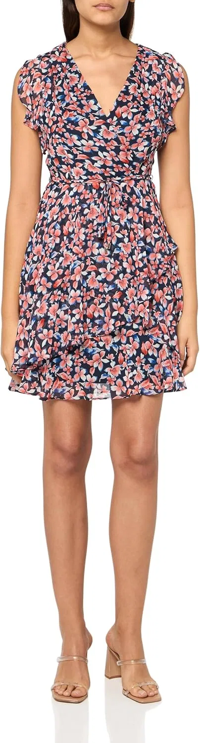 Платье с коротким рукавом-воланом Tommy Hilfiger, Sky Captain/Grenadine