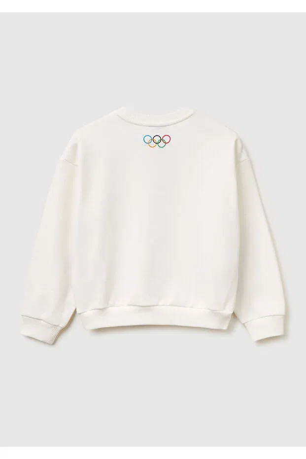 Детские свитшот для девочек с принтом Looney Tunes United Colors Of Benetton, Colored — фото 2