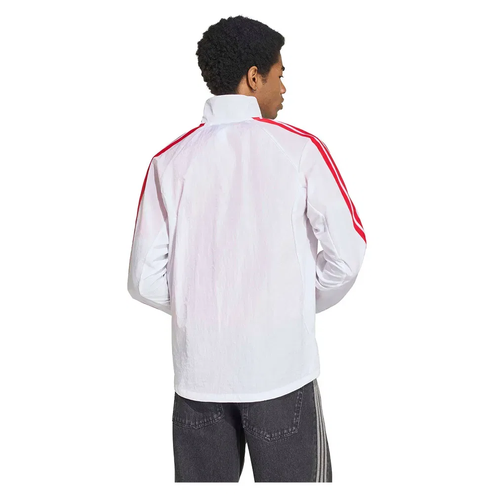 Мужская куртка с высоким воротником Olympique De Lyon Home Anthem Adidas, White — фото 2