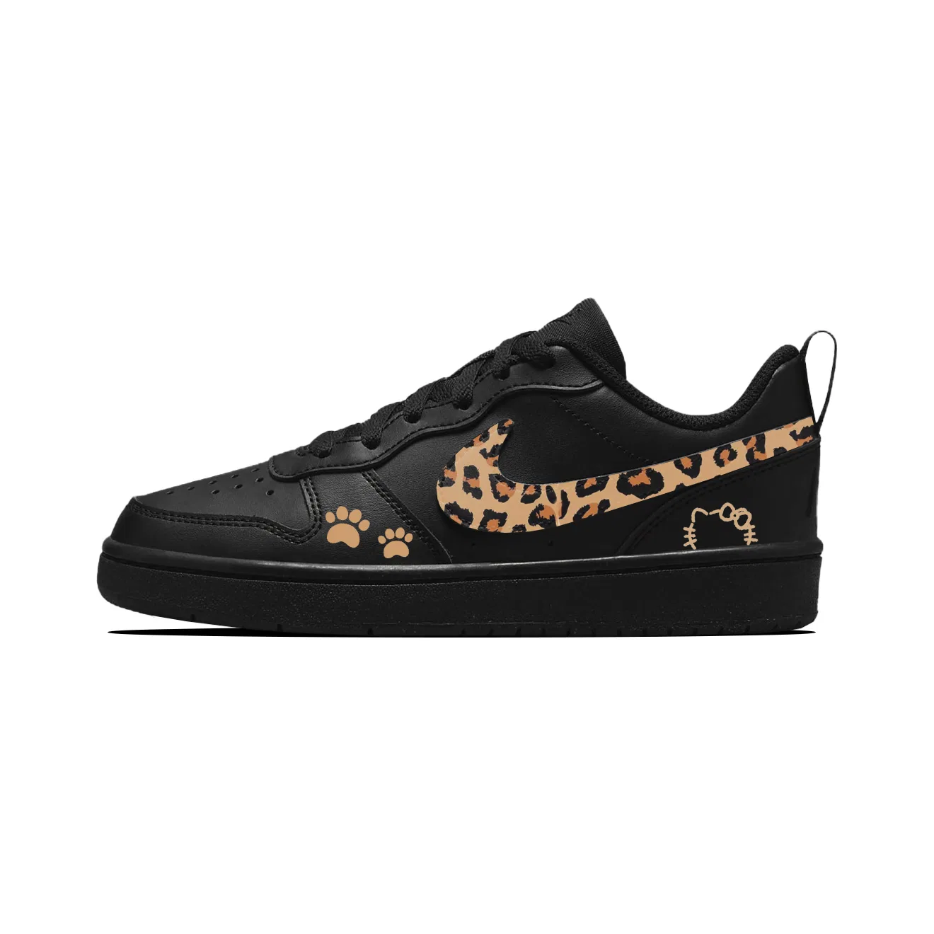 Детские кроссовки для скейтбординга Black Nike Court Borough