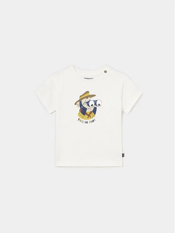 Футболка regular fit Mayoral, кремовый