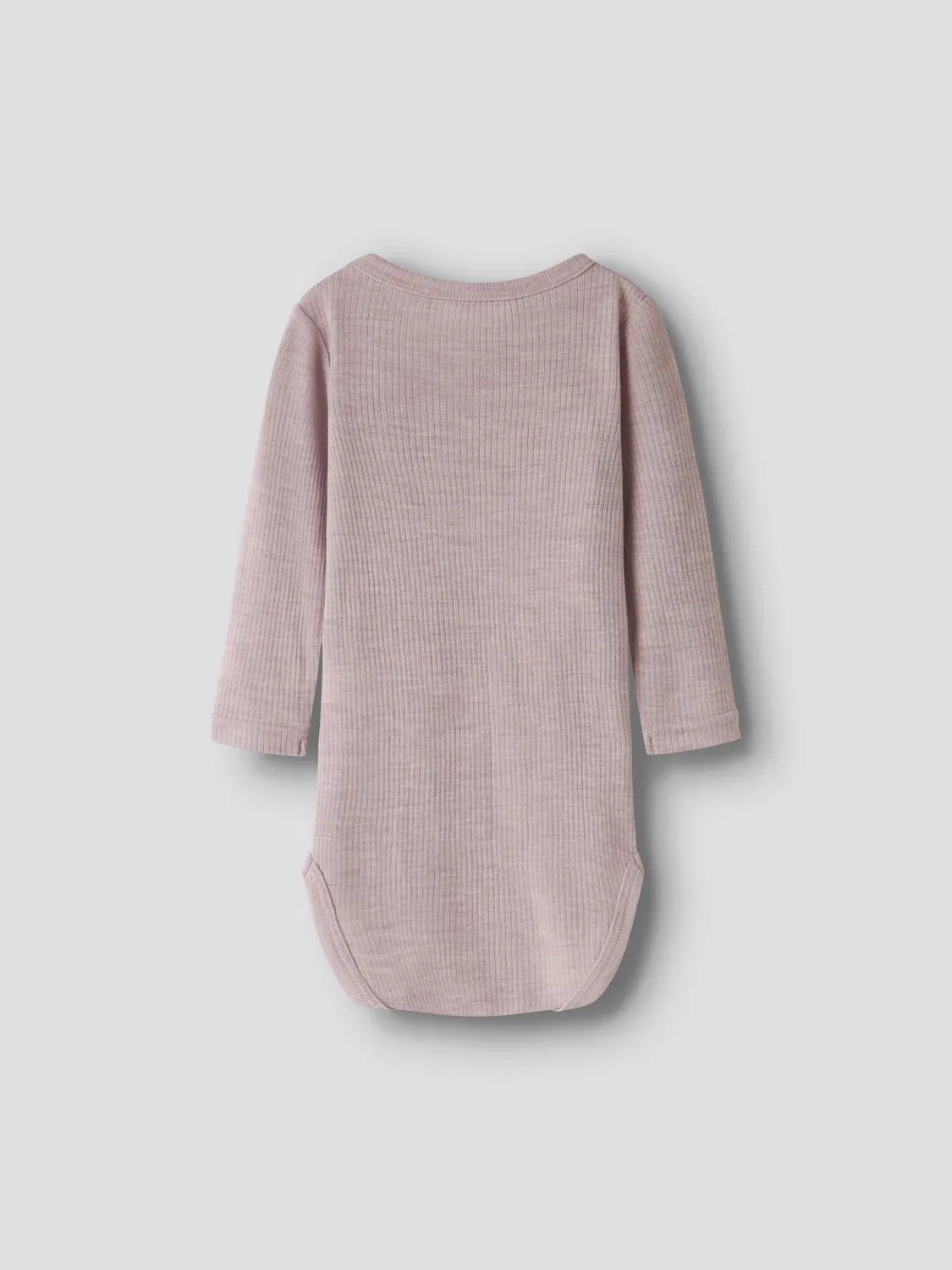 Боди с длинным рукавом NBNWAX WOOL RIB LS BODY Name It, фиолетовый — фото 4